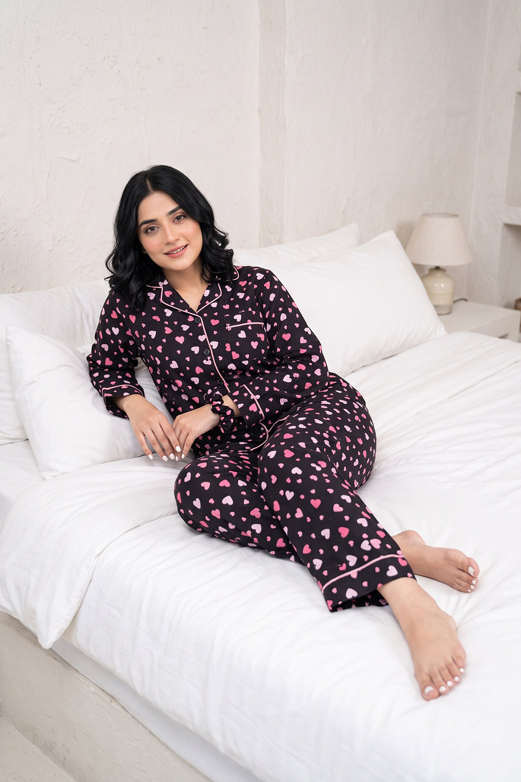 Heart Motif Pj Set