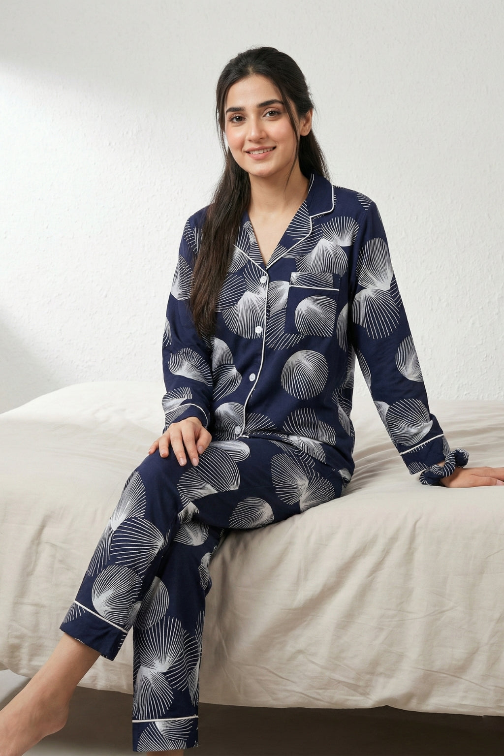Navy Swirl Pj Set