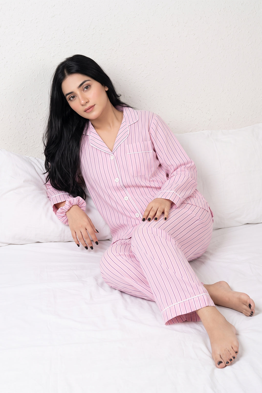 Pink Lines Pj Set