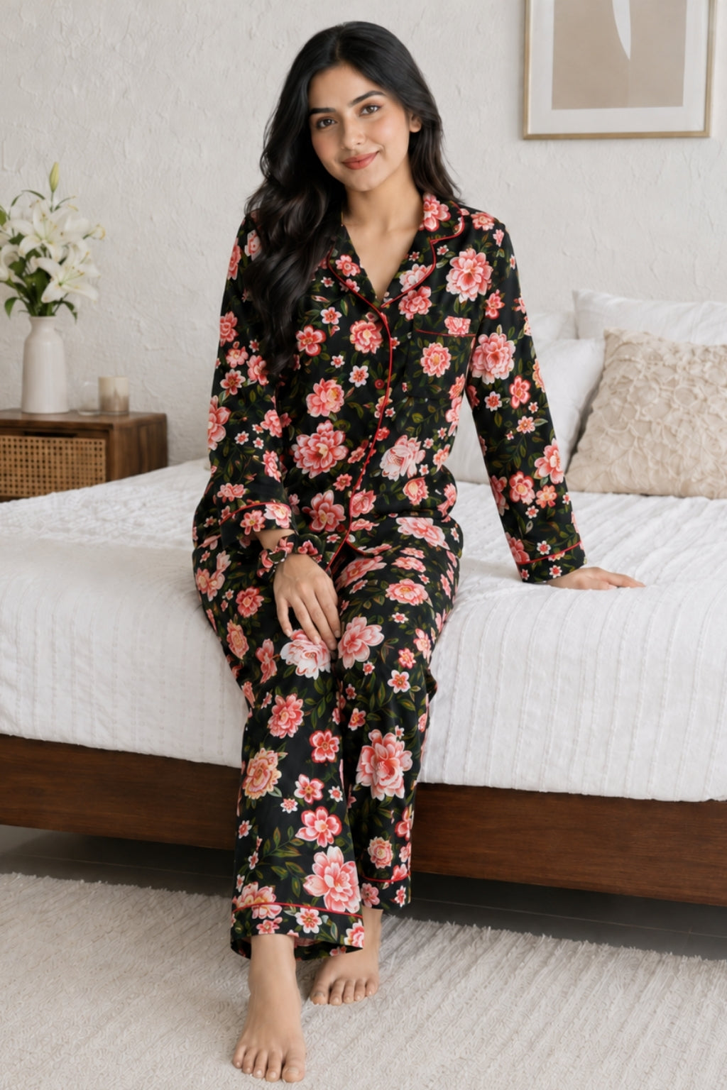 Roses Allover Pj Set