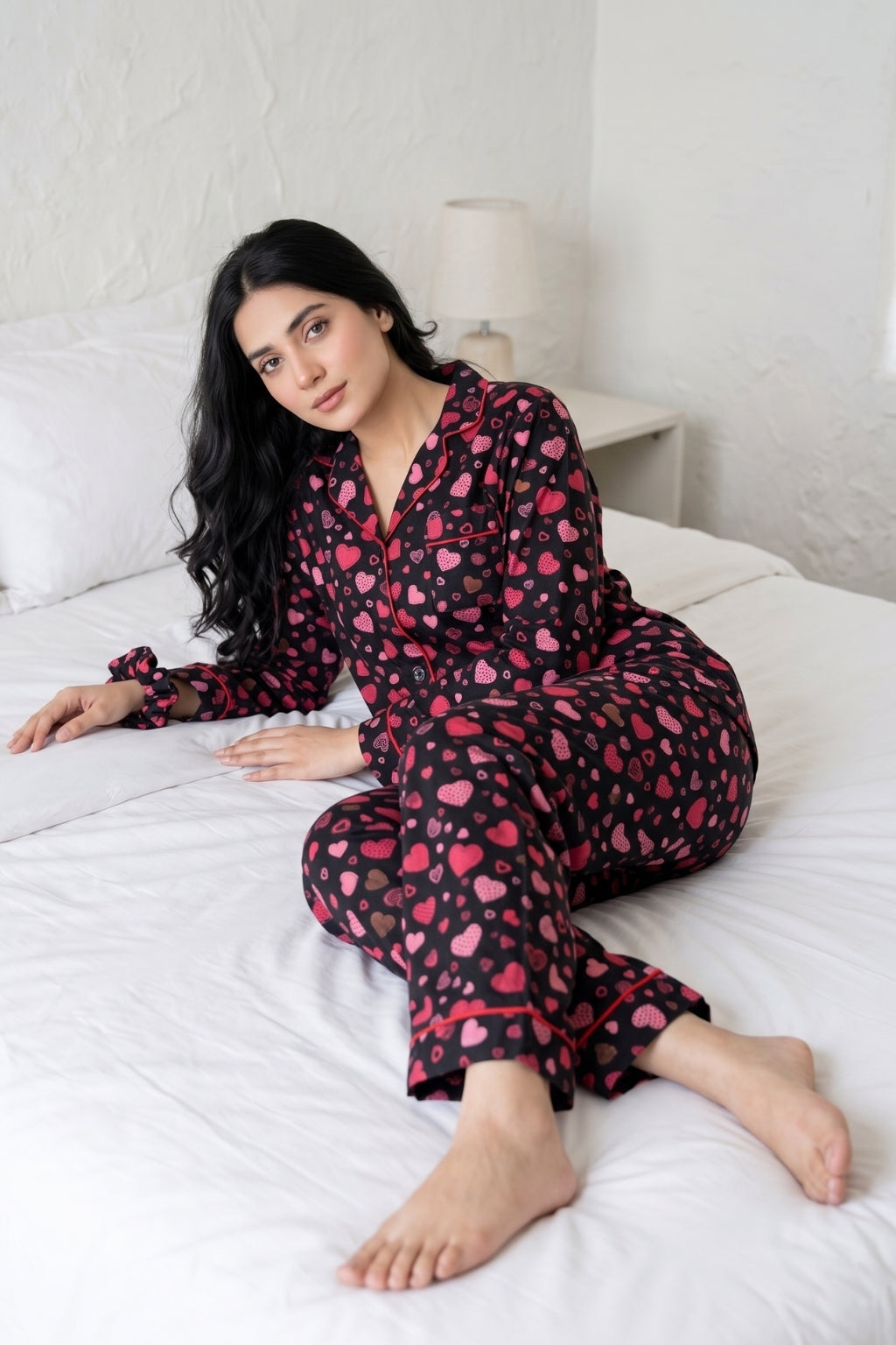 Hearts Allover Pj Set