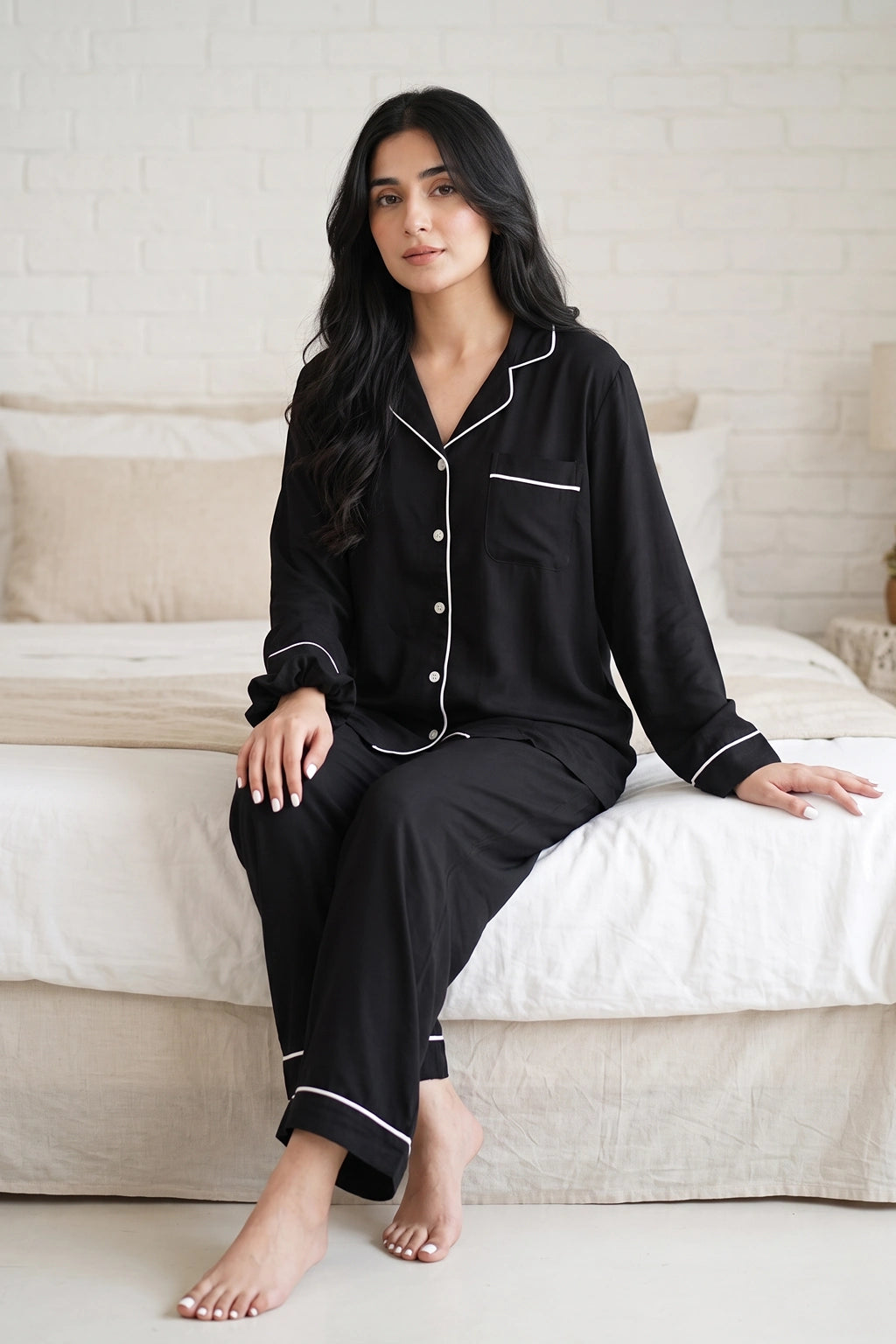 Plain Black Pj Set