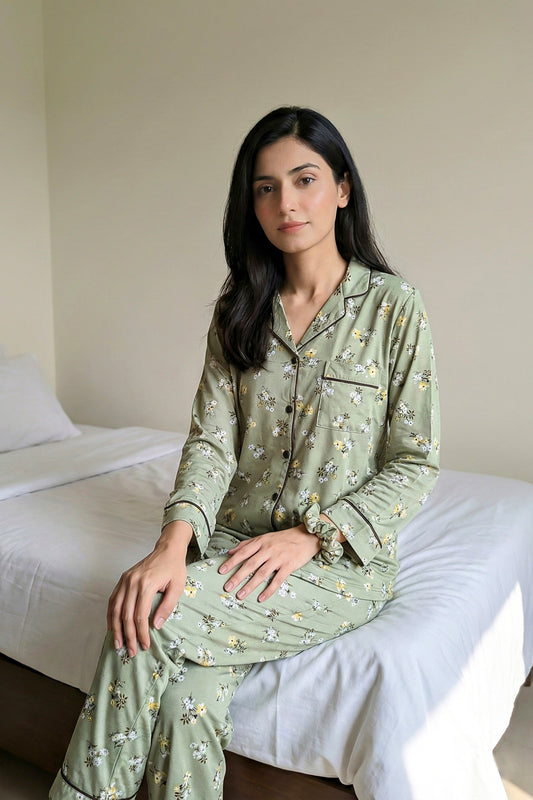Green Autumn Pj Set
