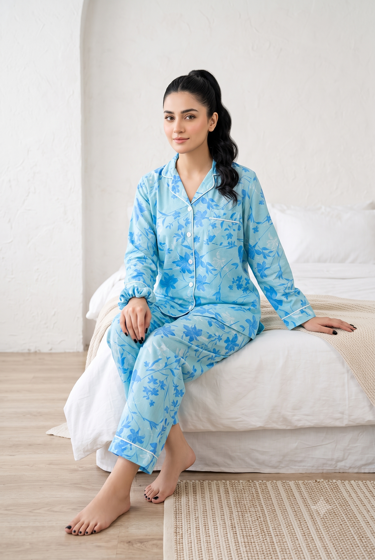 Floral Canvas Pj Set