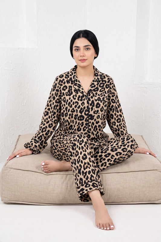 Leopard Print Pj Set