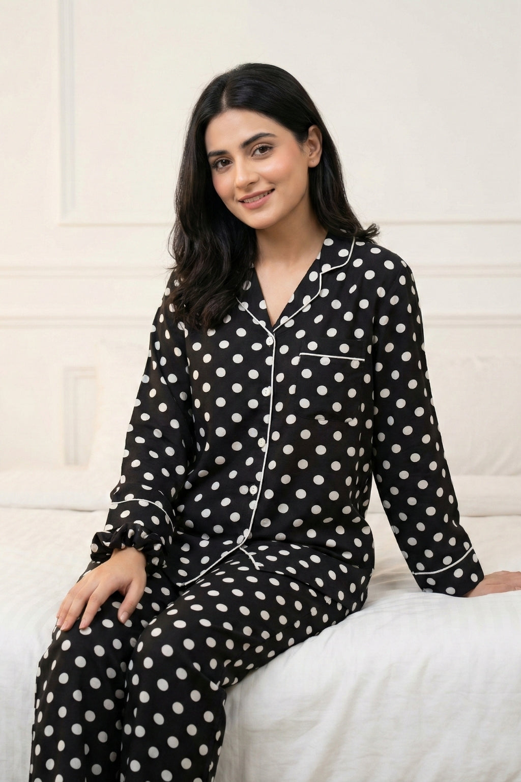 Black Dots Pj Set