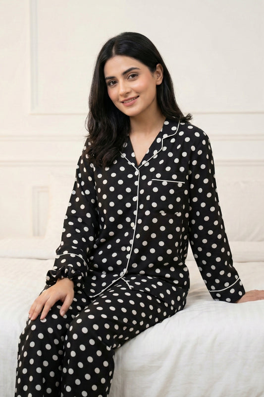 Black Dots Pj Set