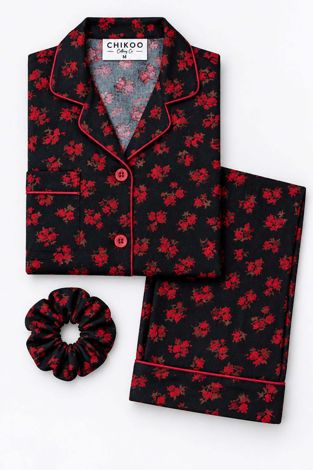 Deep Petals Pj Set