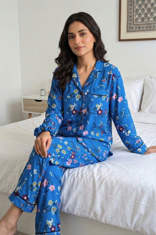 Blue Blush Pj Set
