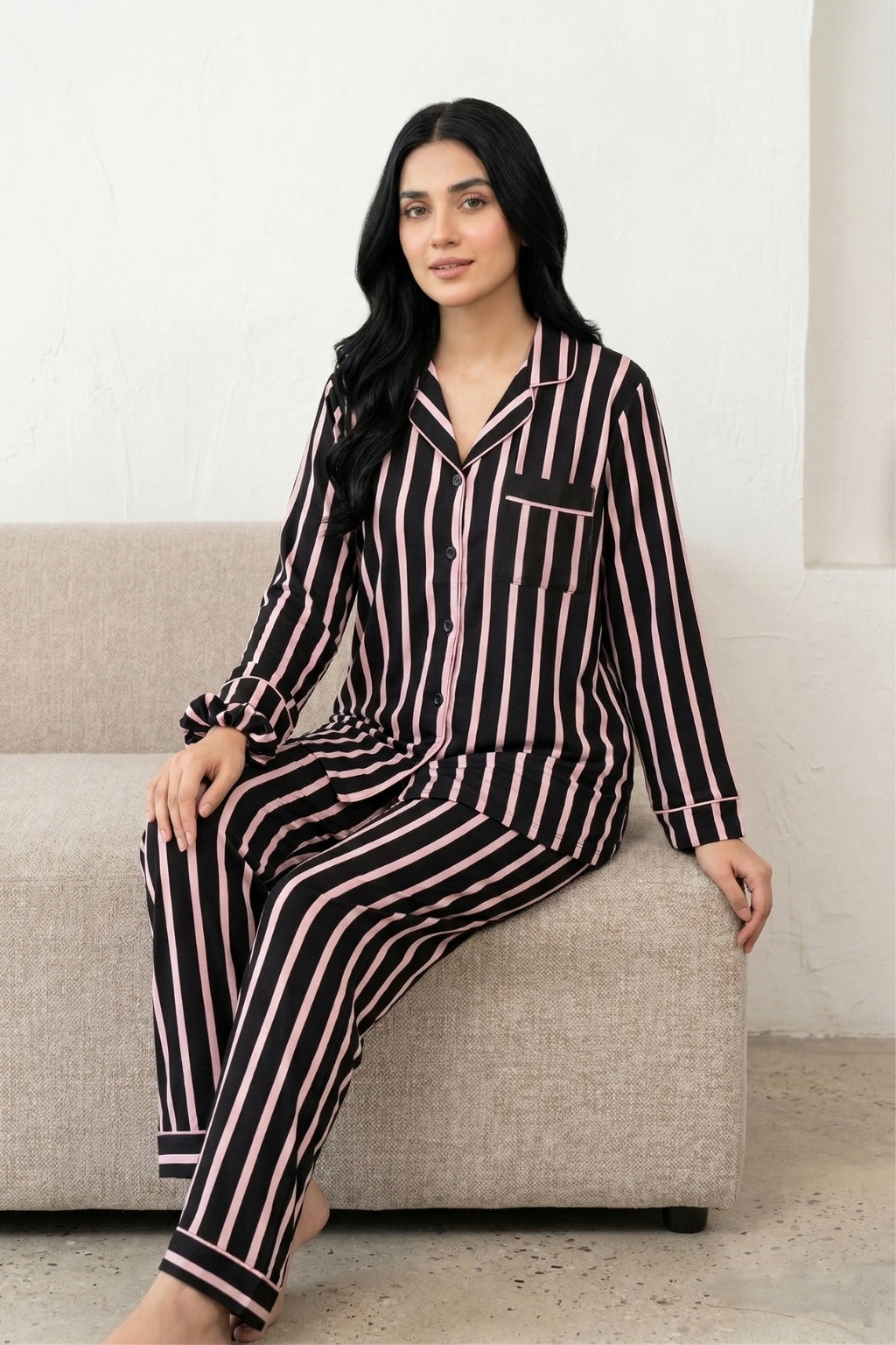 Stripes Affair Pj Set