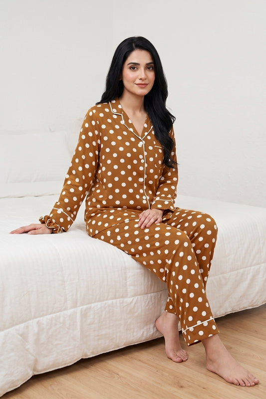 Camel Dots Pj Set