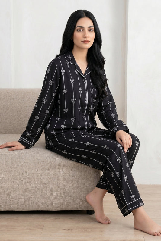 Black Bows Pj Set